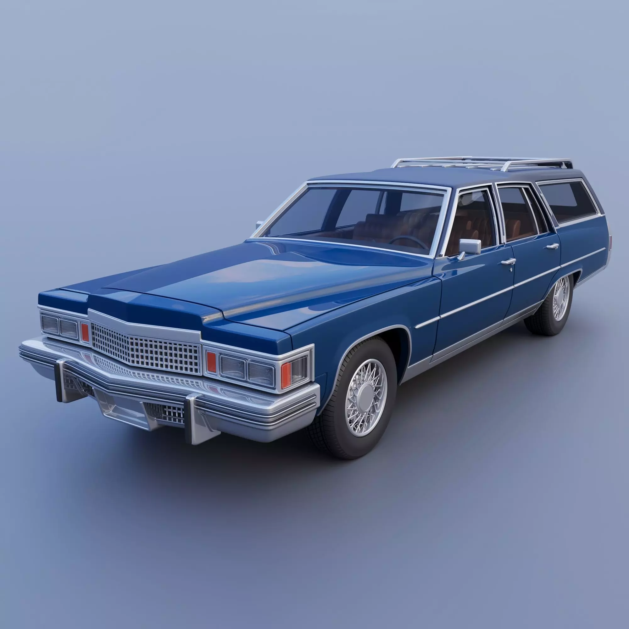 Cadillac Fleetwood Brougham Station Wagon 1979 3D print model_0