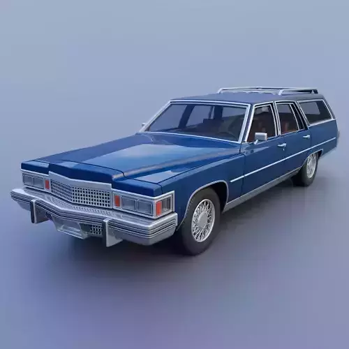 Cadillac Fleetwood Brougham Station Wagon 1979 3D print model