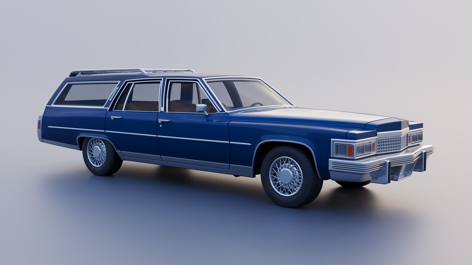 Cadillac Fleetwood Brougham Station Wagon 1979 3D print model_9