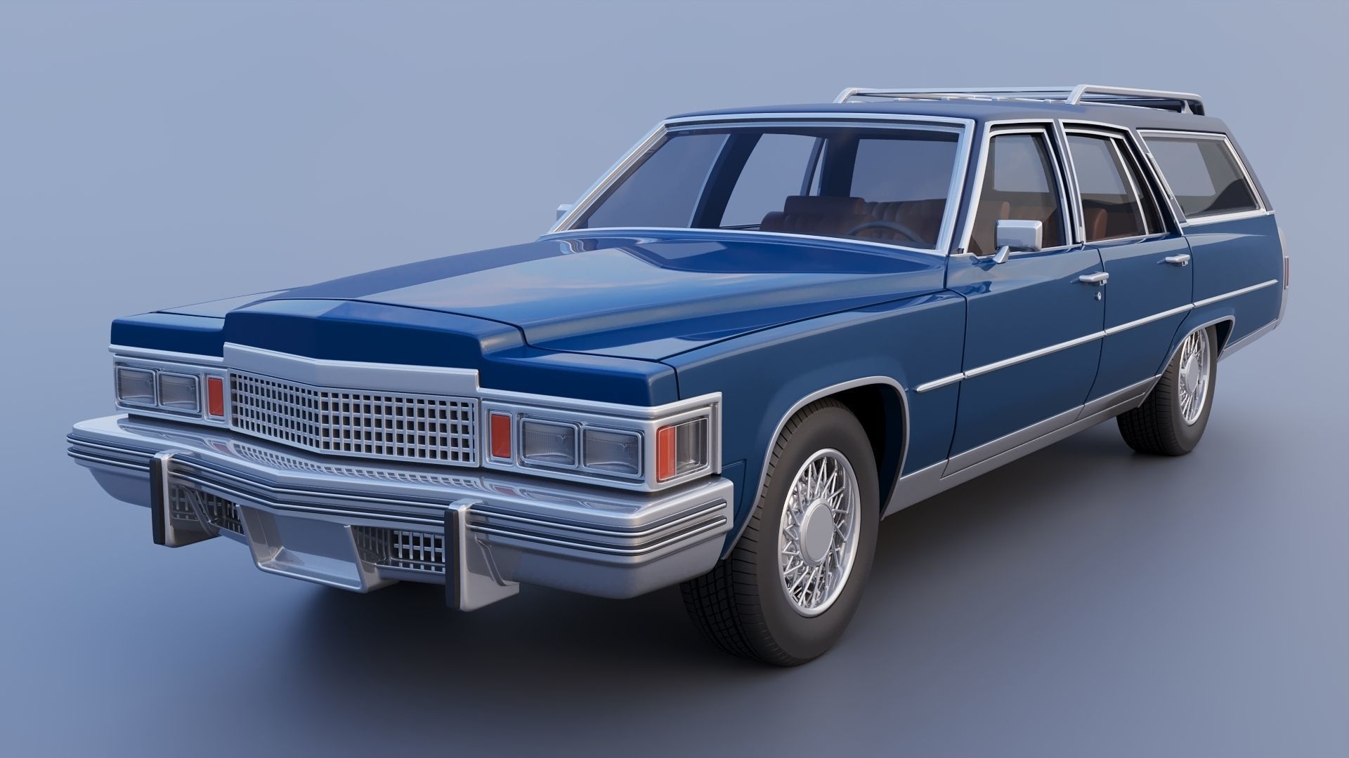 Cadillac Fleetwood Brougham Station Wagon 1979 3D print model_2