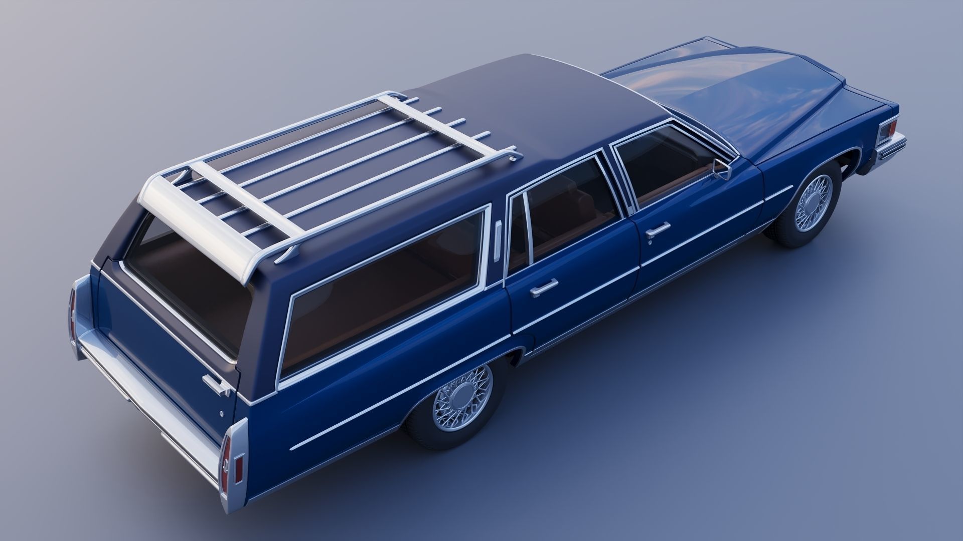 Cadillac Fleetwood Brougham Station Wagon 1979 3D print model_7