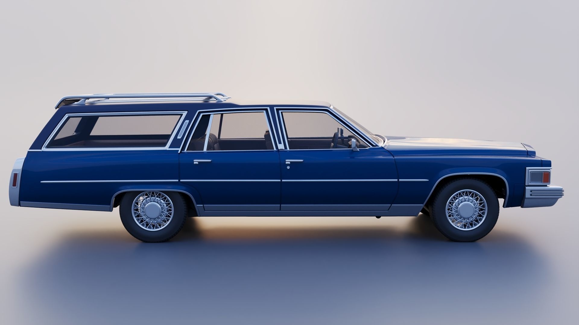 Cadillac Fleetwood Brougham Station Wagon 1979 3D print model_8