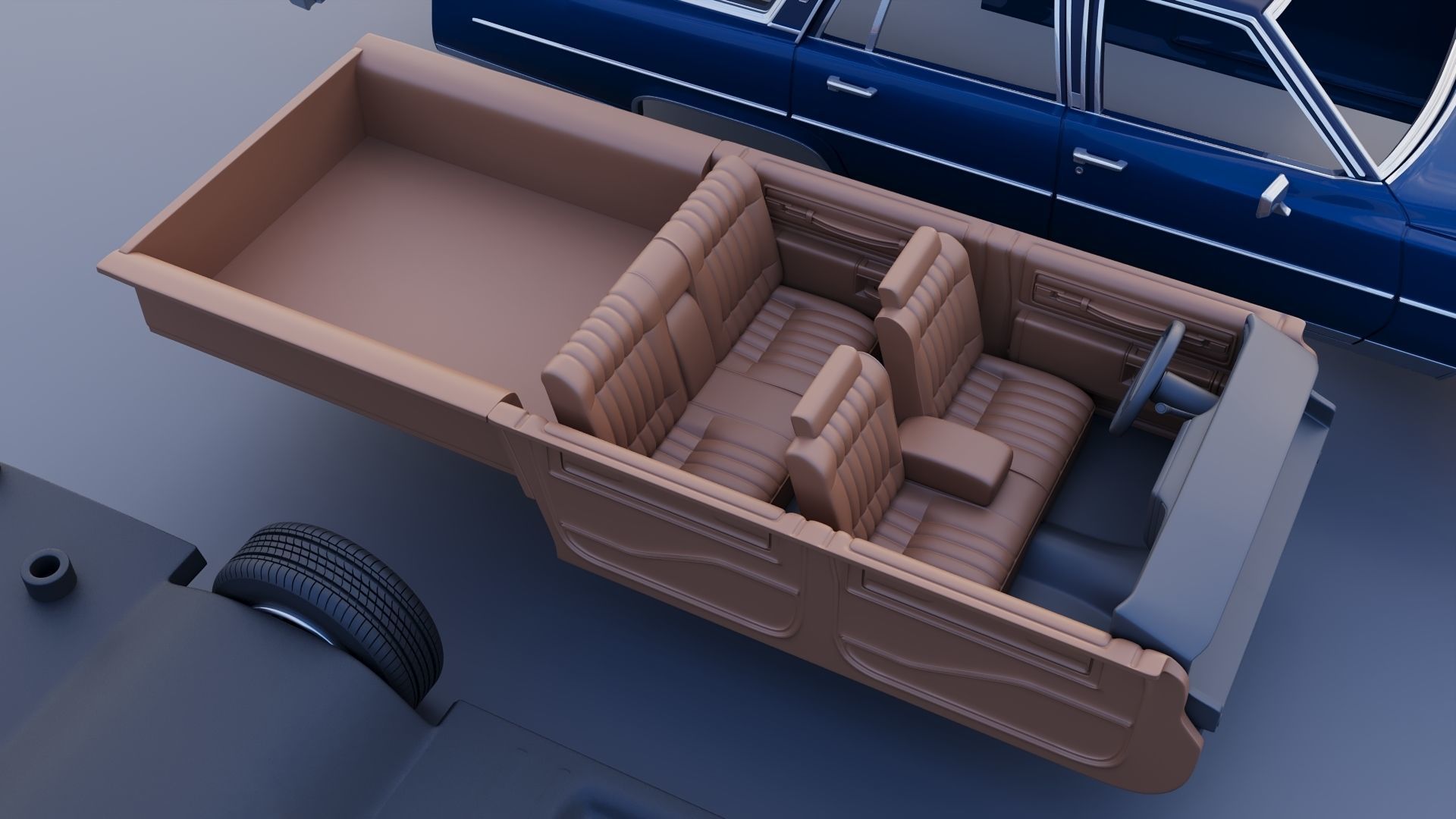 Cadillac Fleetwood Brougham Station Wagon 1979 3D print model_18