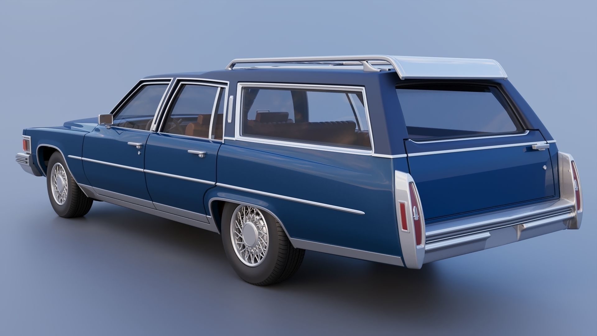Cadillac Fleetwood Brougham Station Wagon 1979 3D print model_4