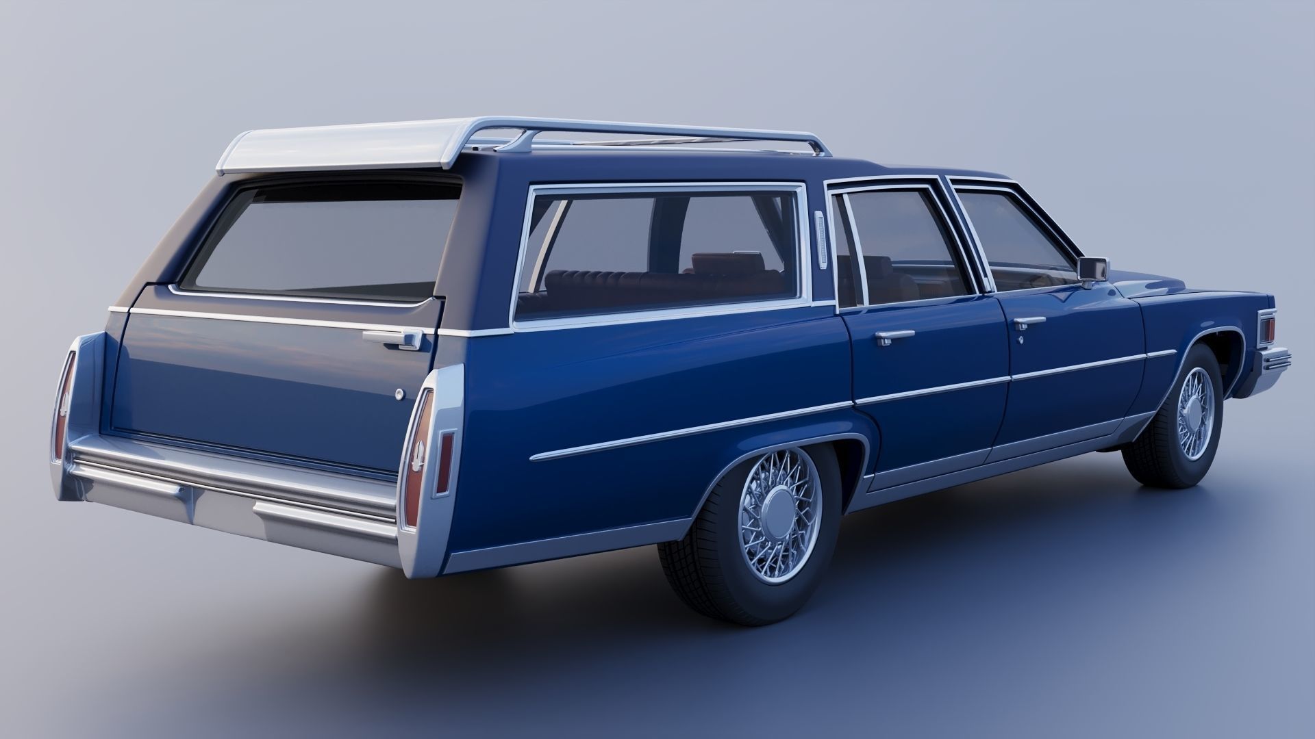 Cadillac Fleetwood Brougham Station Wagon 1979 3D print model_6