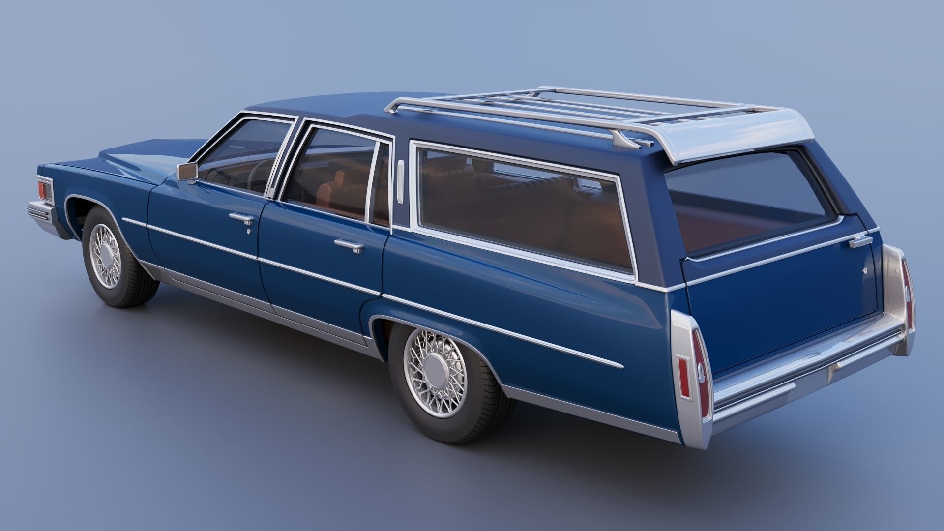Cadillac Fleetwood Brougham Station Wagon 1979 3D print model_5