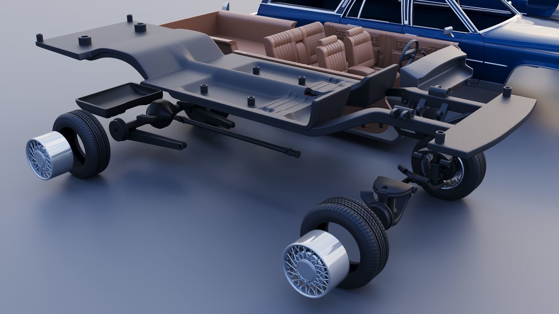 Cadillac Fleetwood Brougham Station Wagon 1979 3D print model_22