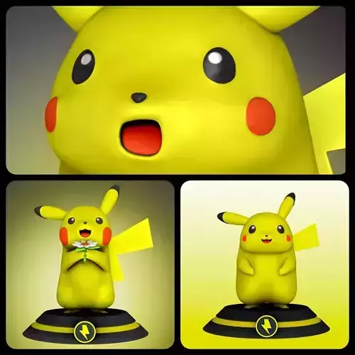 Pikachu pack 3D Model Collection