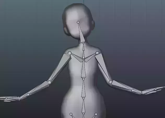 Anime Femboy Base Mesh Low Ploy 