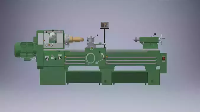 Conventional Lathe Machine 3d model