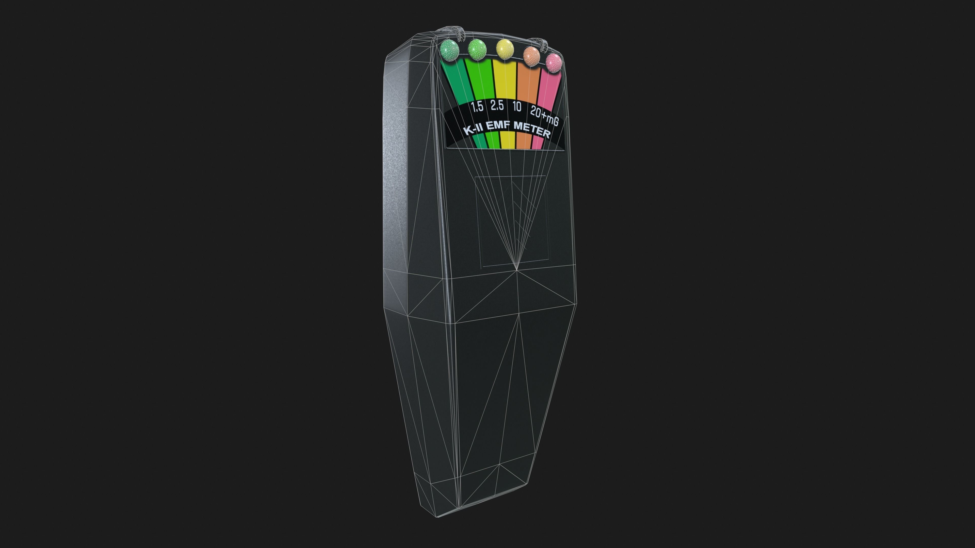 EMF Meter Low-poly 3D model_2
