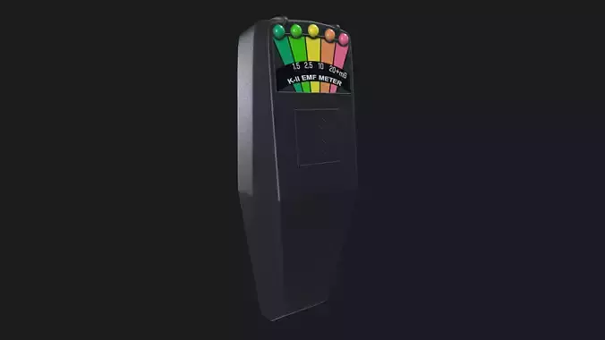 EMF Meter Low-poly 3D model