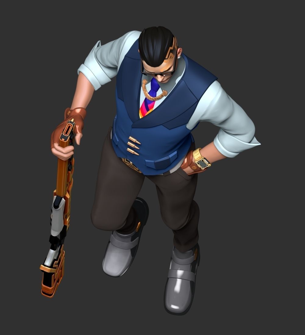 Chamber Valorant 3D print model_7