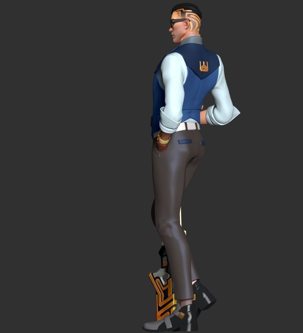 Chamber Valorant 3D print model_8