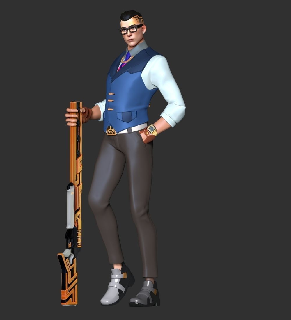 Chamber Valorant 3D print model_6