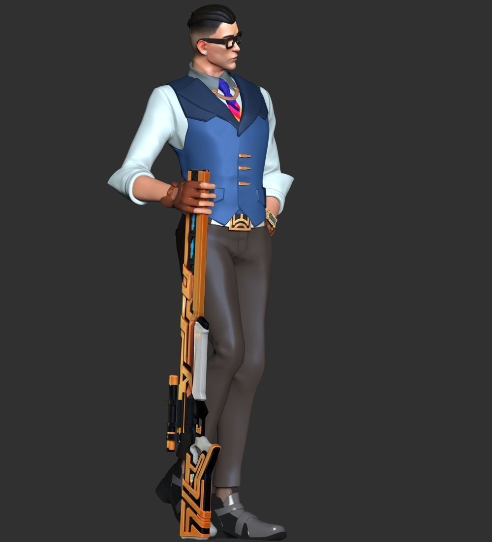 Chamber Valorant 3D print model_5