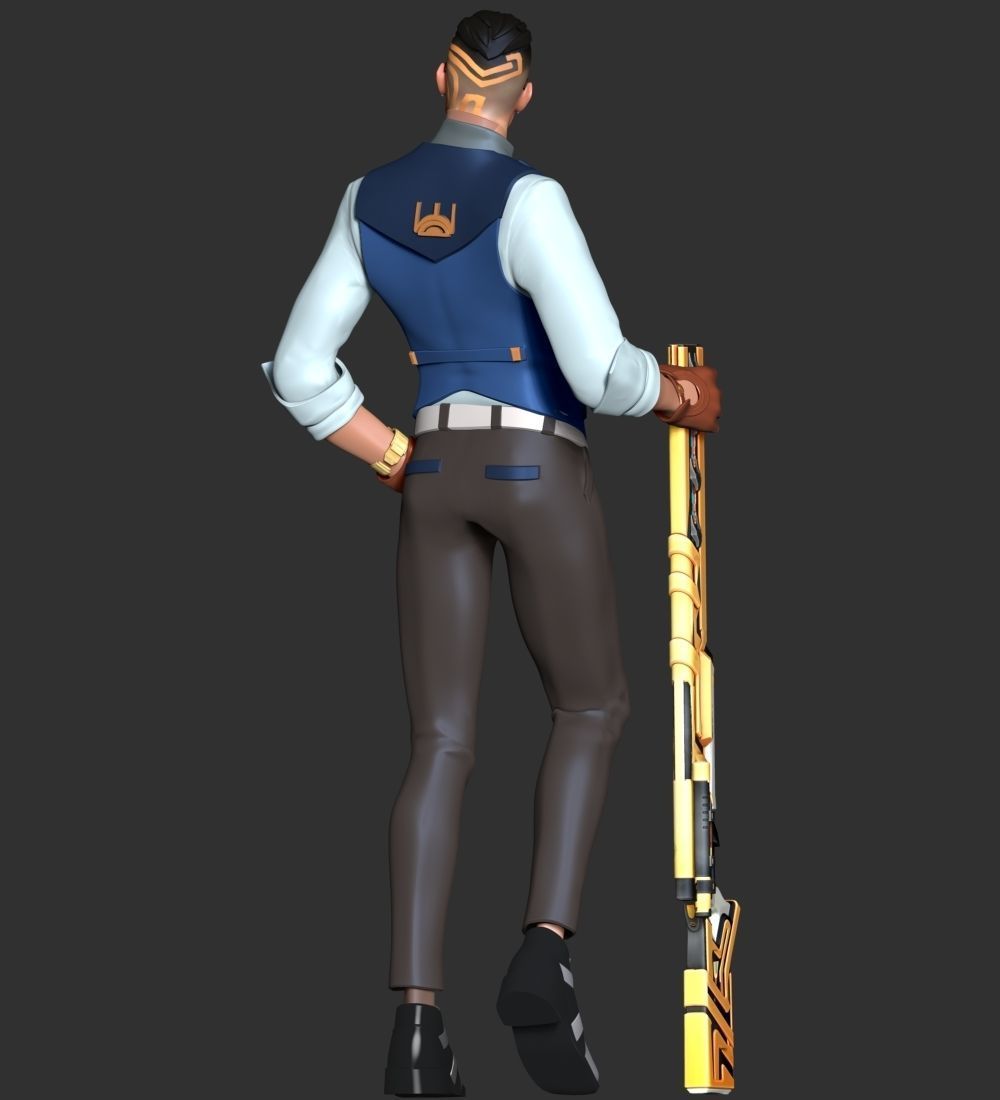 Chamber Valorant 3D print model_9