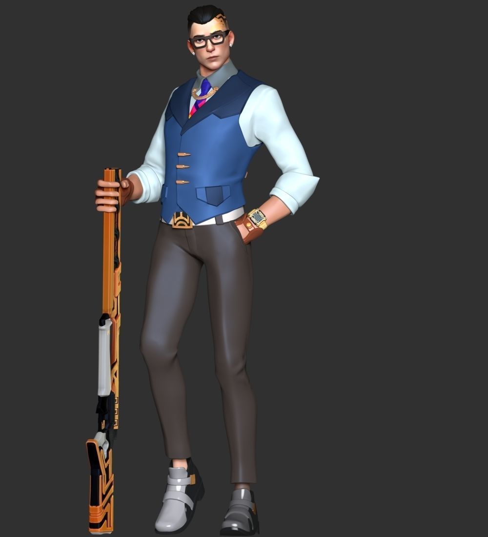 Chamber Valorant 3D print model_2