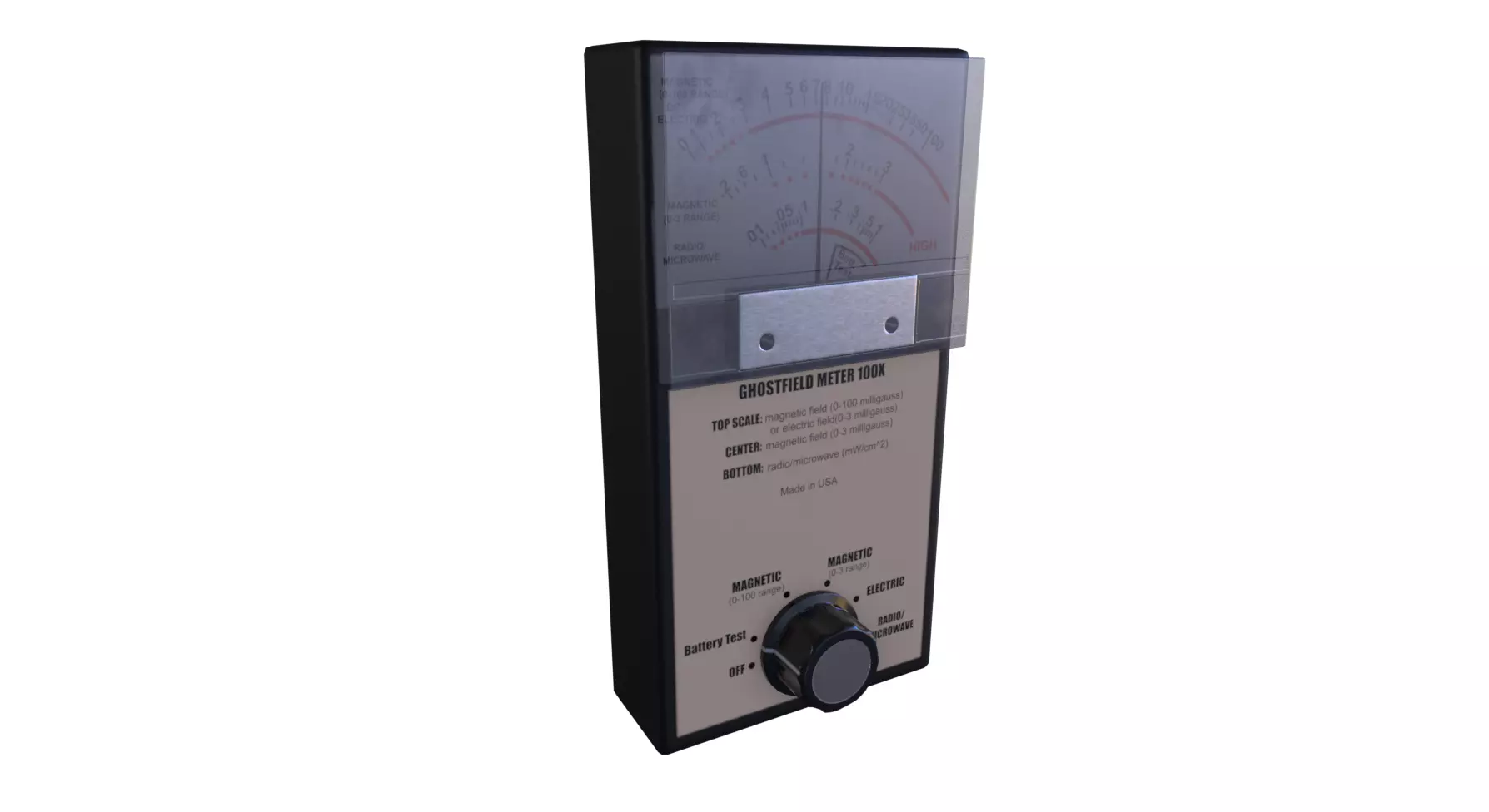 EMF Meter Analog Low-poly 3D model