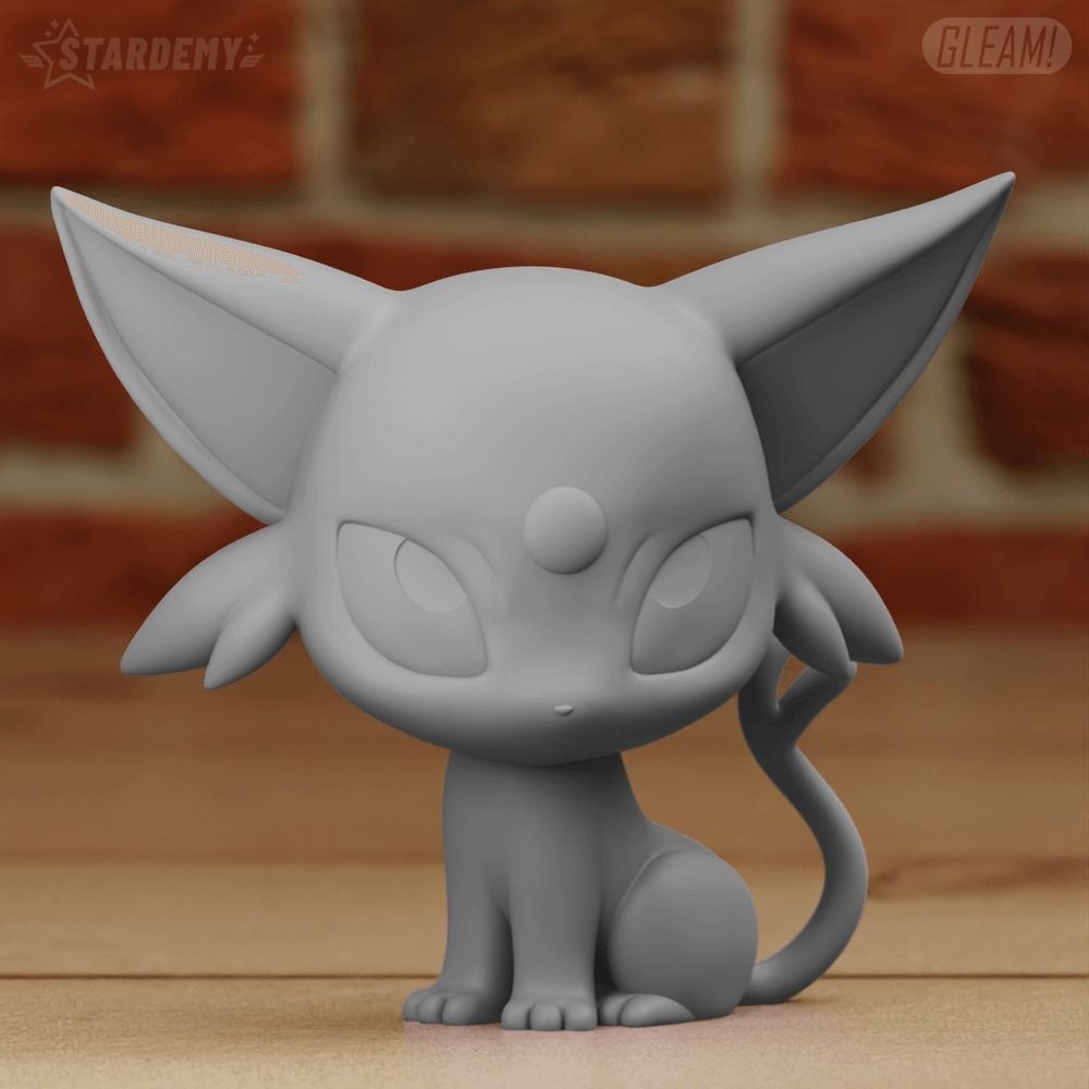 Espeon Chibi Fanart 2 models Cute 3D print model_6