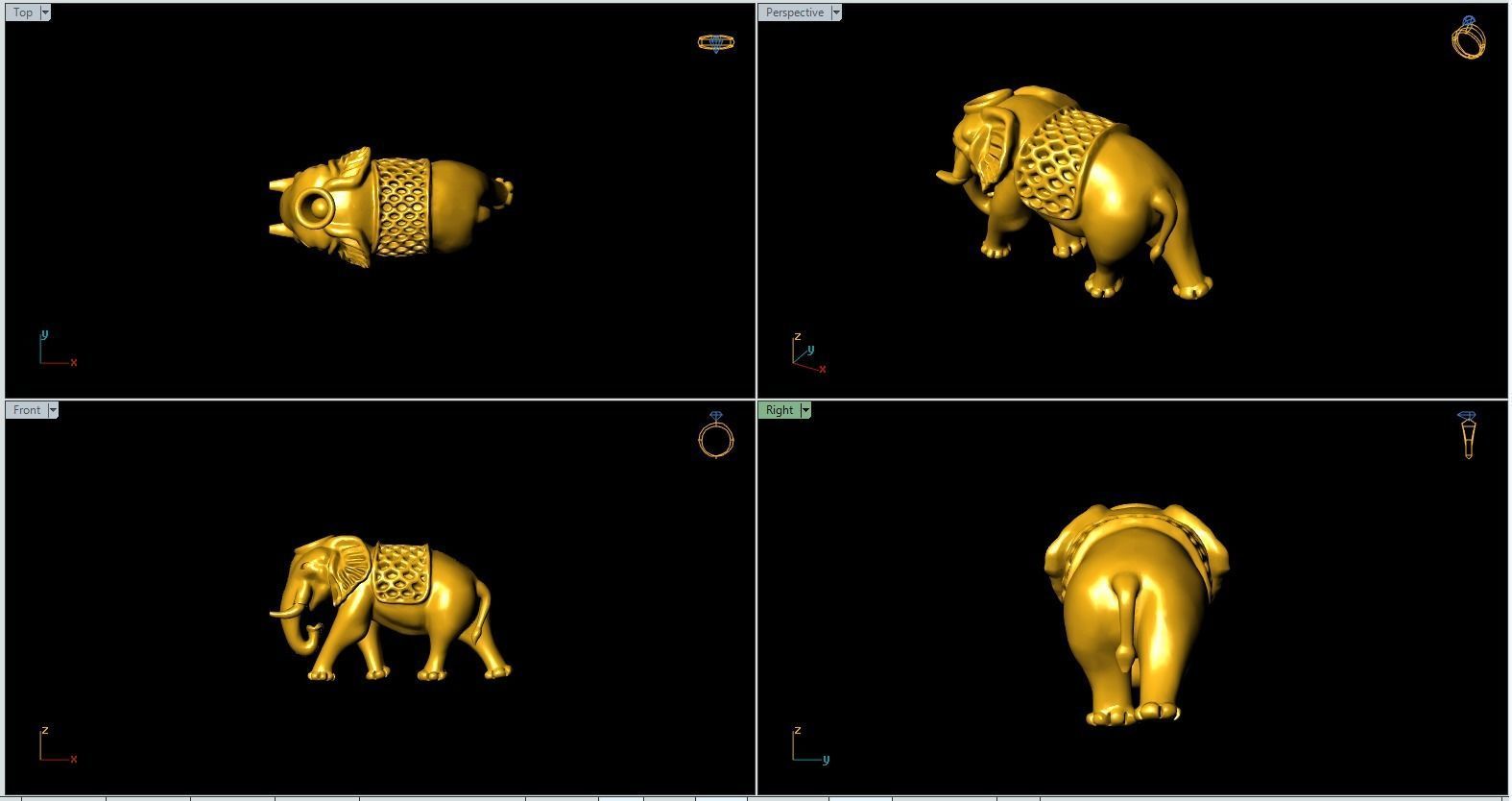 Elephant Artwork-53 3D print model_2