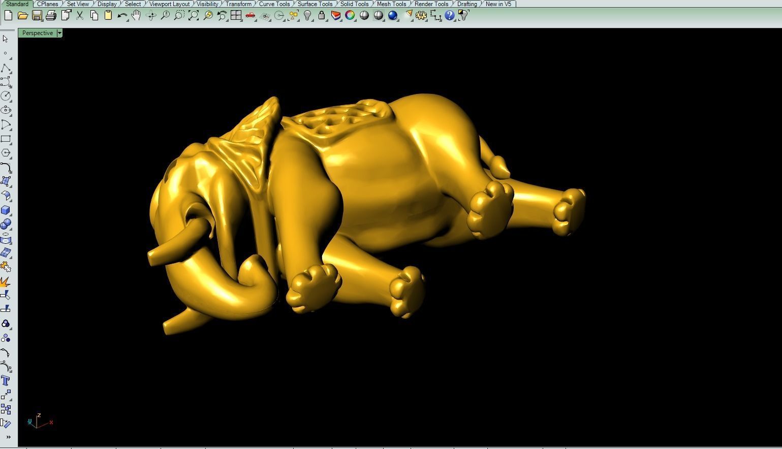 Elephant Artwork-53 3D print model_9