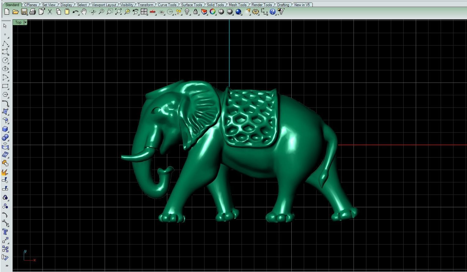 Elephant Artwork-53 3D print model_5