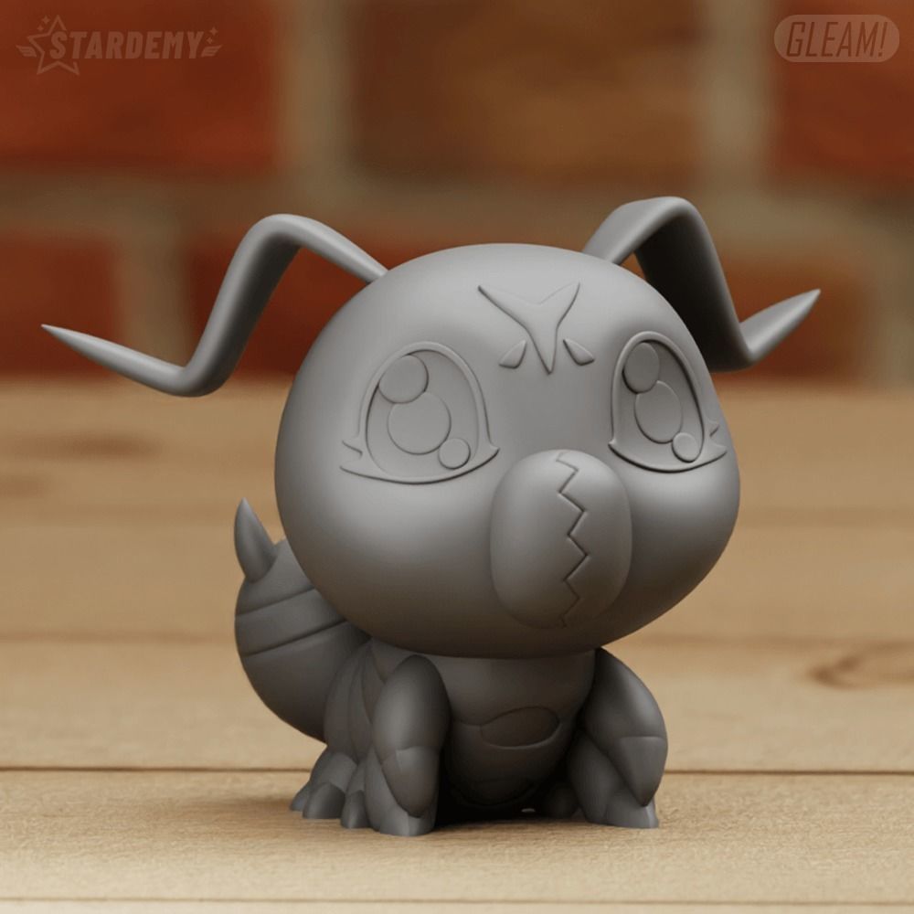 Wormmon Chibi 2 models Fanart 3D print model_8