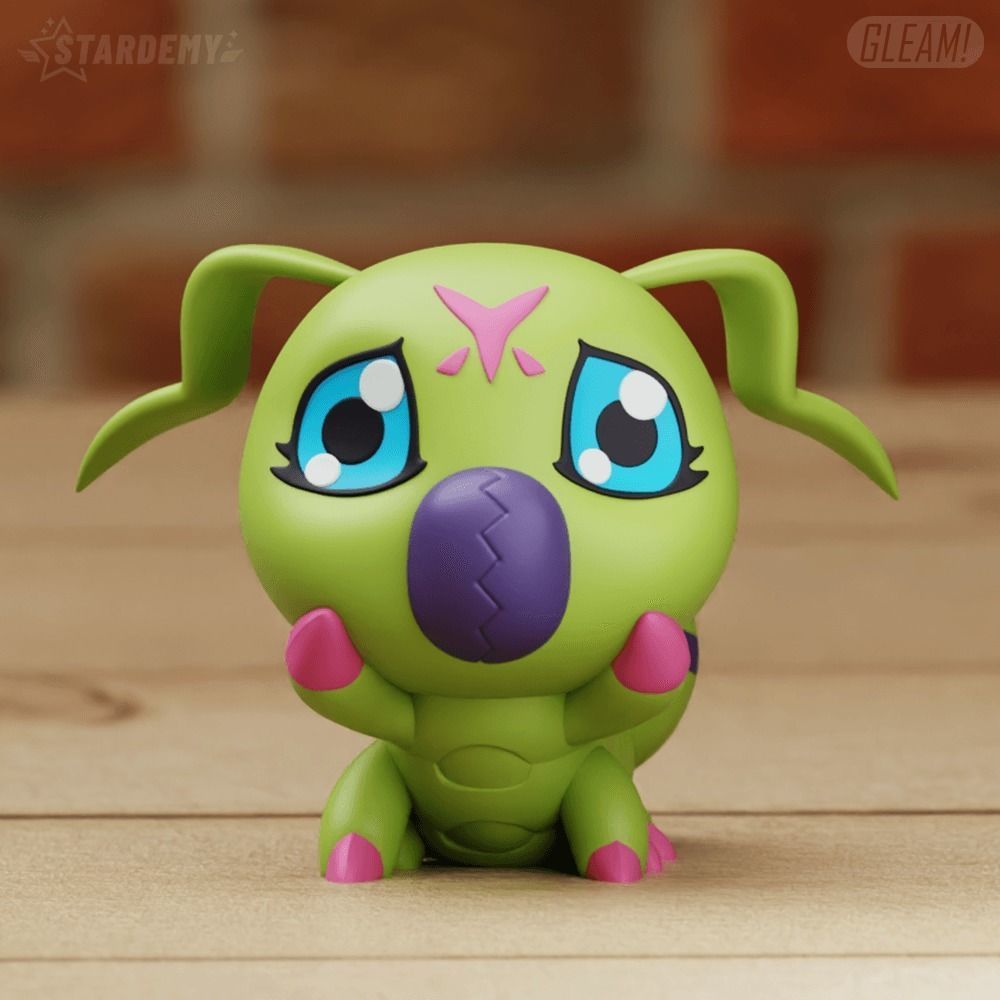 Wormmon Chibi 2 models Fanart 3D print model_5