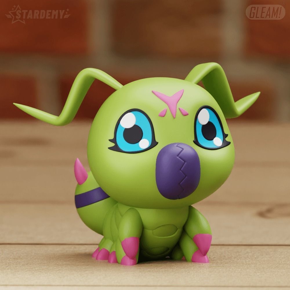 Wormmon Chibi 2 models Fanart 3D print model_9