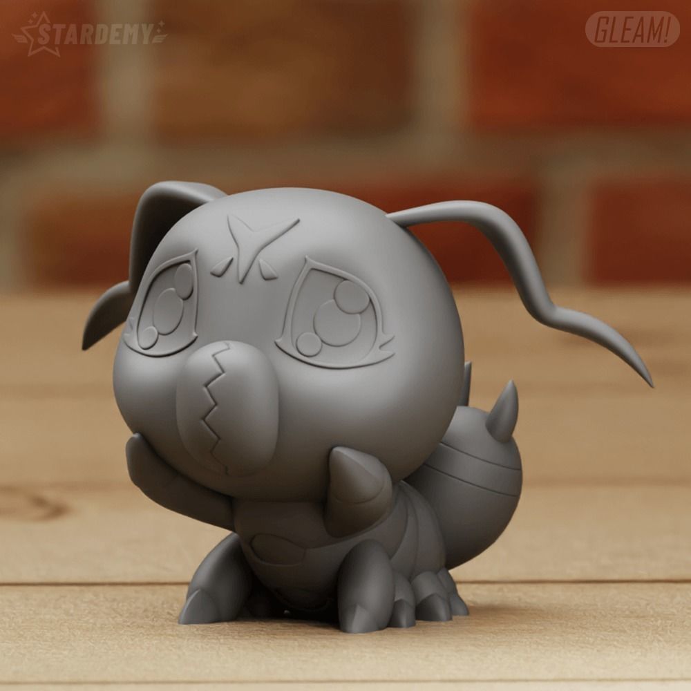 Wormmon Chibi 2 models Fanart 3D print model_7