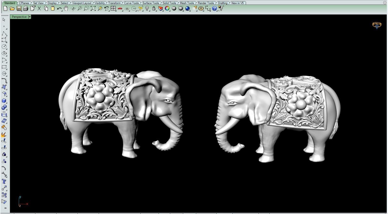 Elephant Artwork-54 3D print model_12