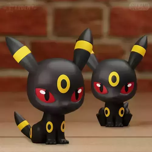 Umbreon Chibi Fanart 2 Models 3D print model