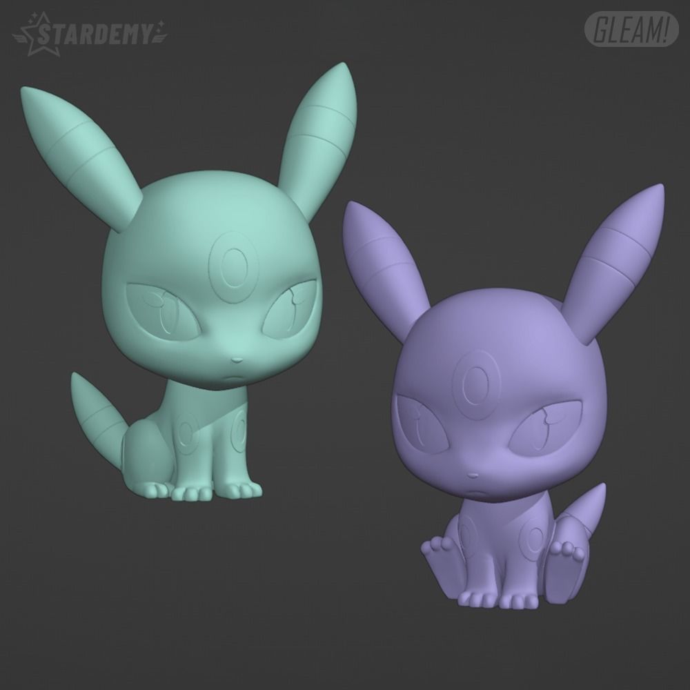 Umbreon Chibi Fanart 2 Models 3D print model_2