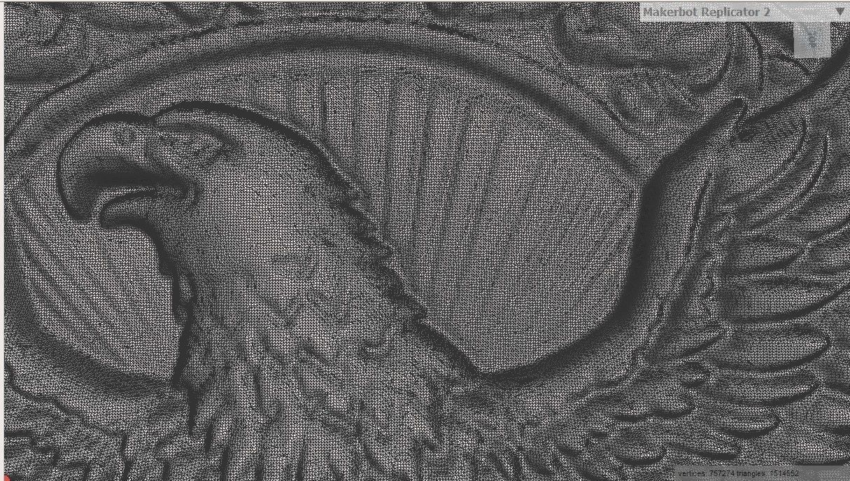 EAGLE PENDANT 3D print model_5