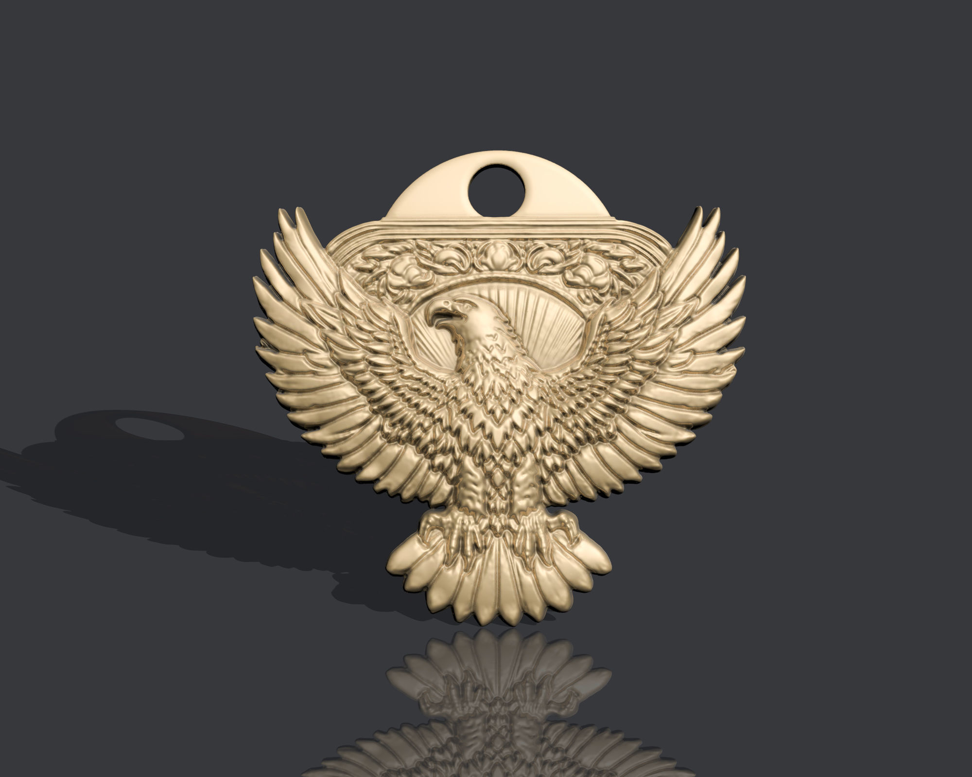 EAGLE PENDANT 3D print model_1