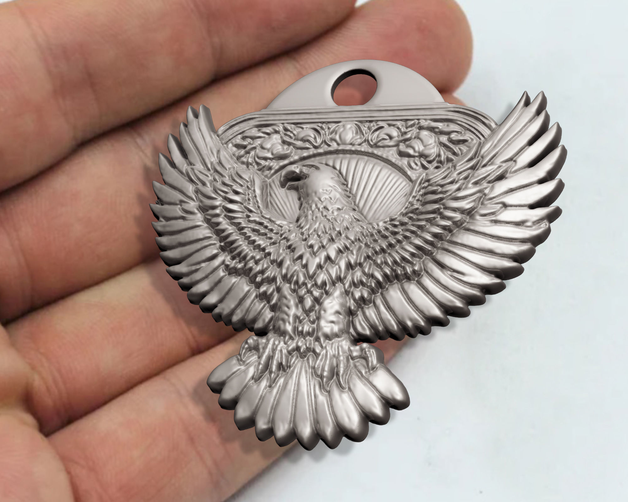 EAGLE PENDANT 3D print model_7