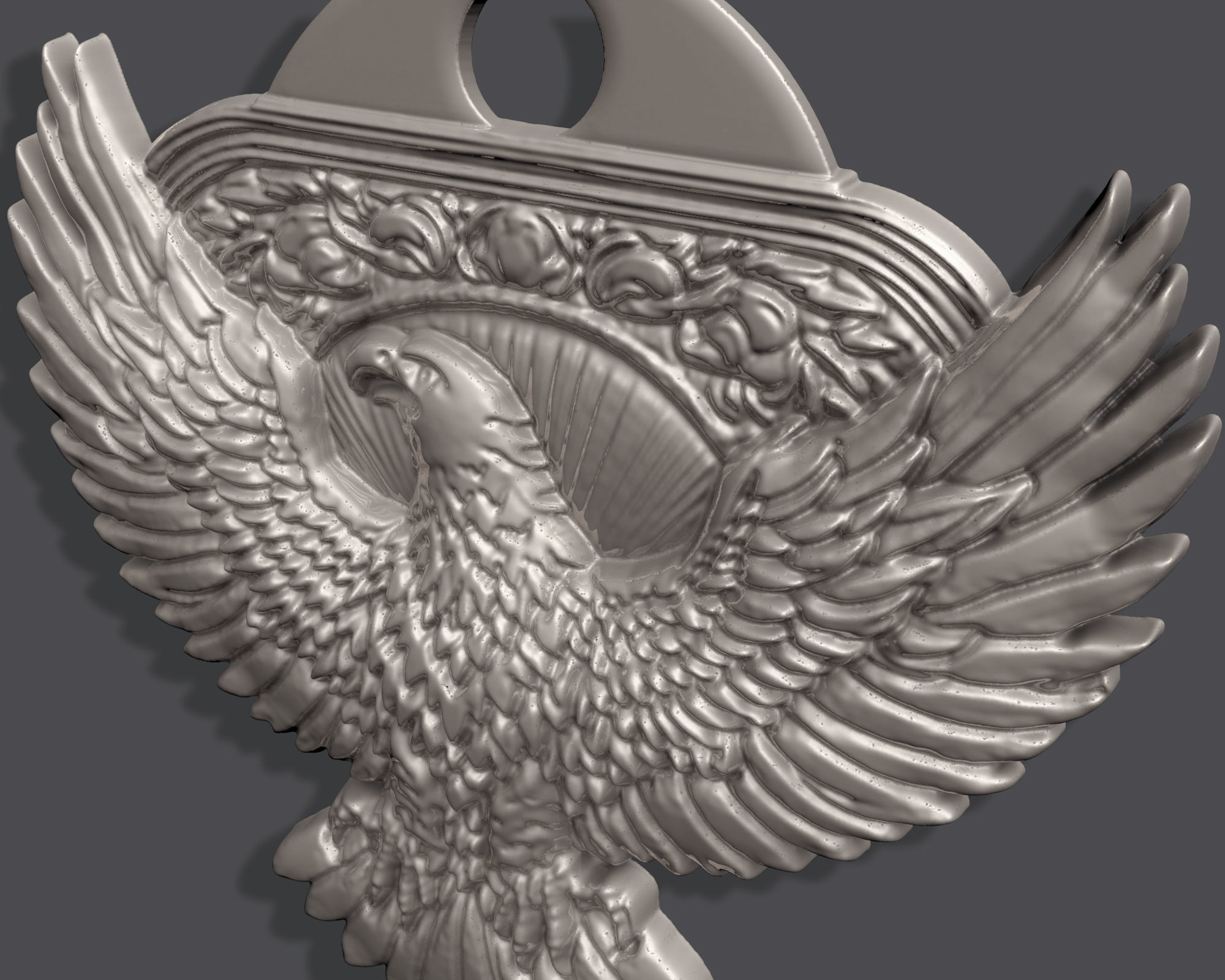 EAGLE PENDANT 3D print model_6