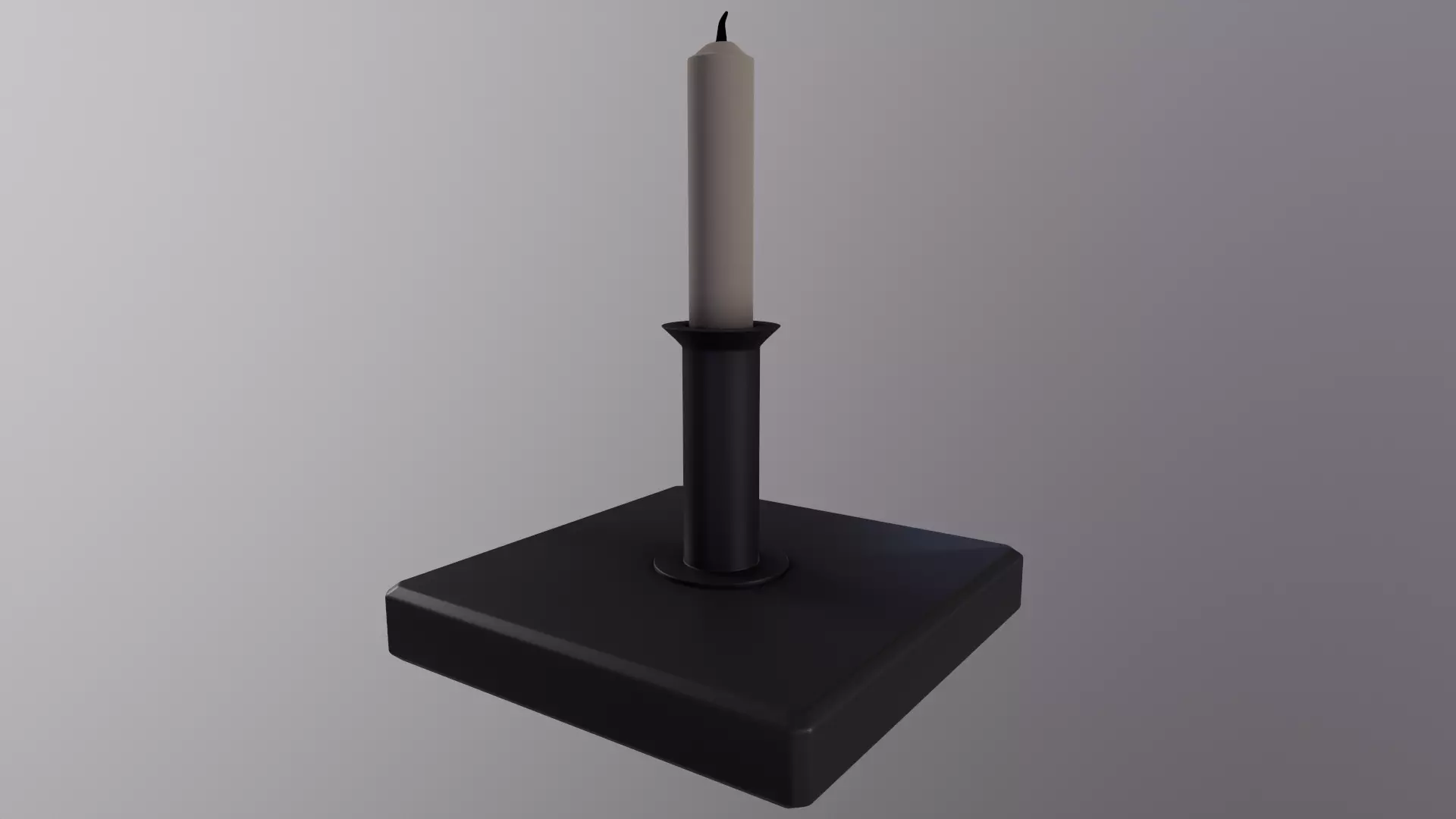 Candles and candleholders - Candlestick Holder - GAME READY PBR Low-poly 3D model_0