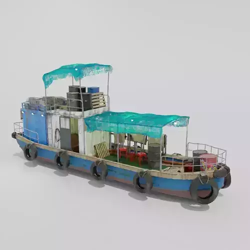 Old Hong Kong Fishing Boat