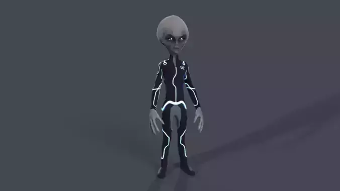 Alien in intergalactic uniform