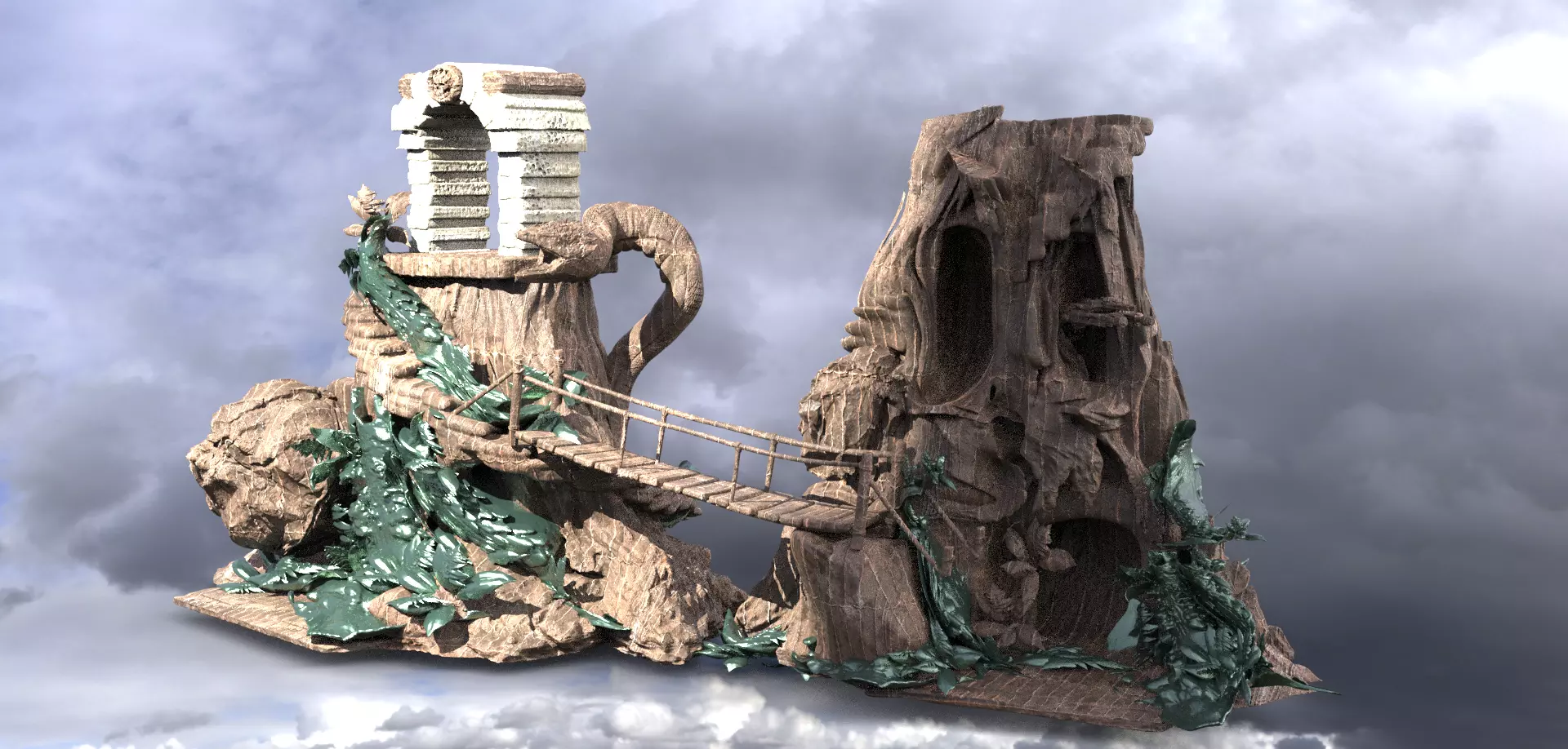 Heman Jungle attack Full Kitbash 3D model