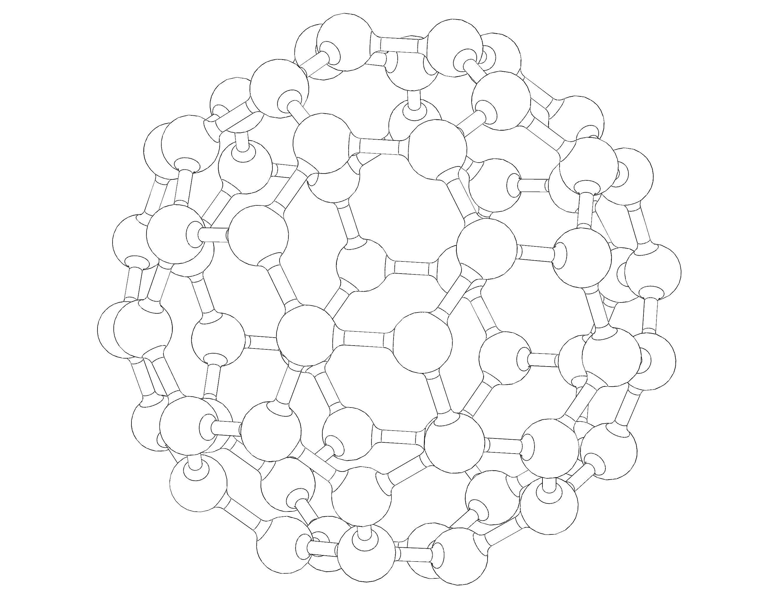 Truncated Icosahedron with Atoms 3D print model_6