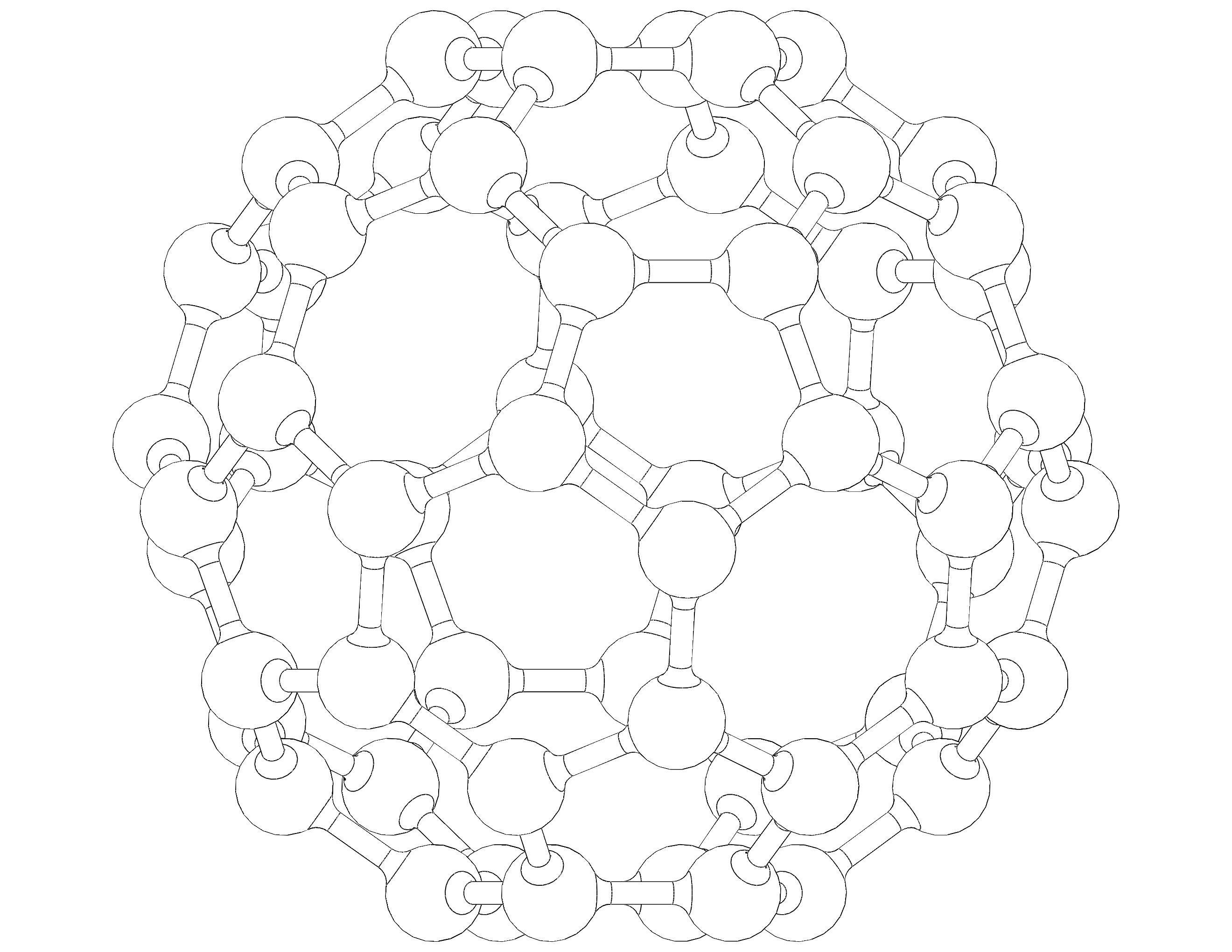 Truncated Icosahedron with Atoms 3D print model_30