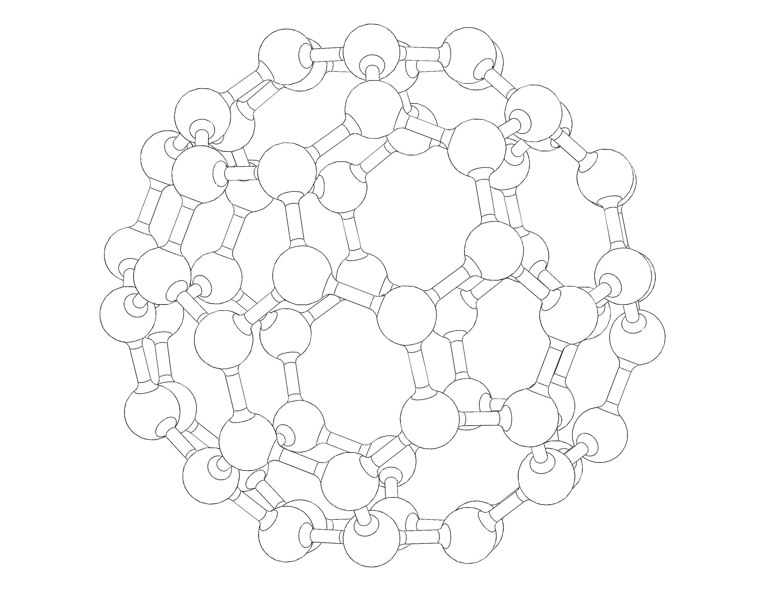 Truncated Icosahedron with Atoms 3D print model_26
