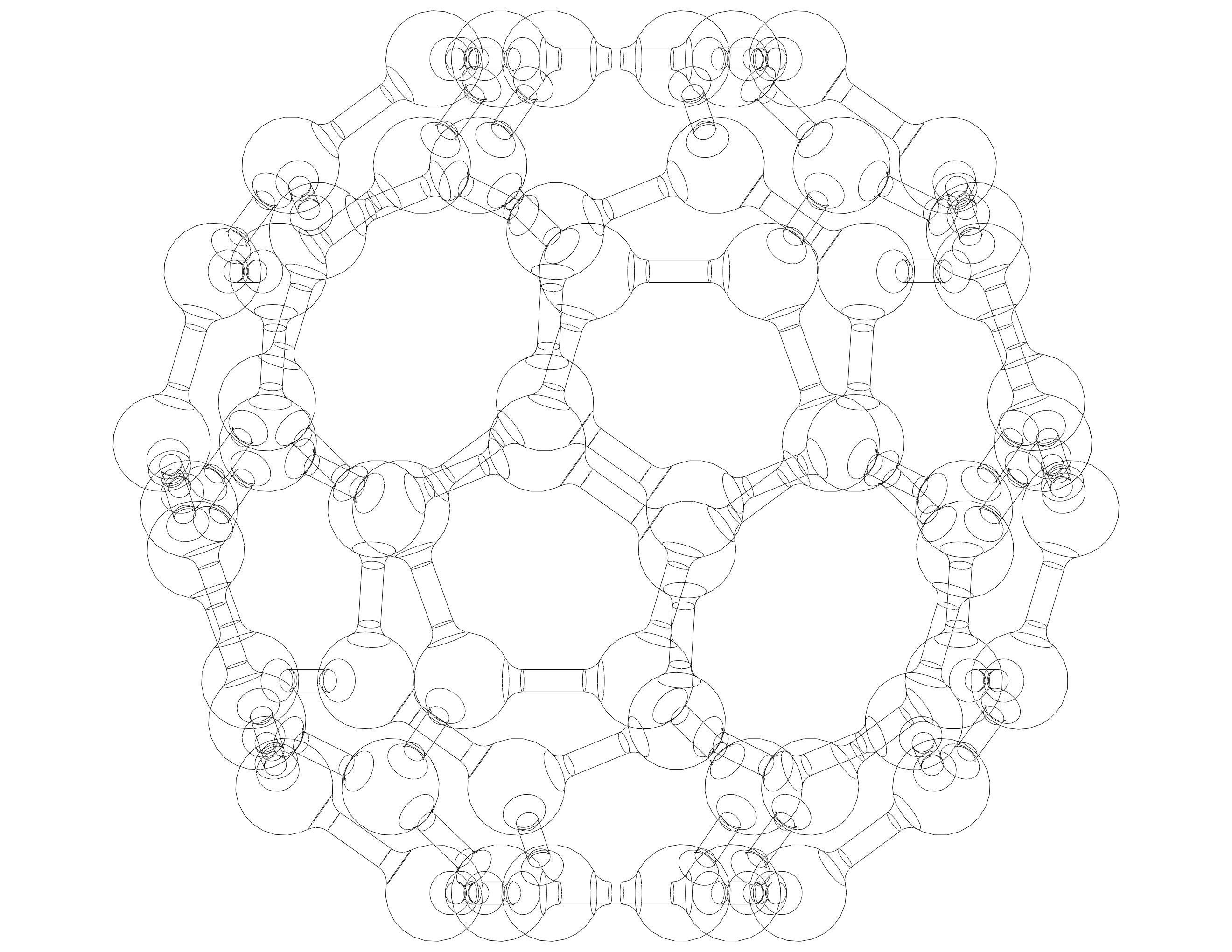 Truncated Icosahedron with Atoms 3D print model_32
