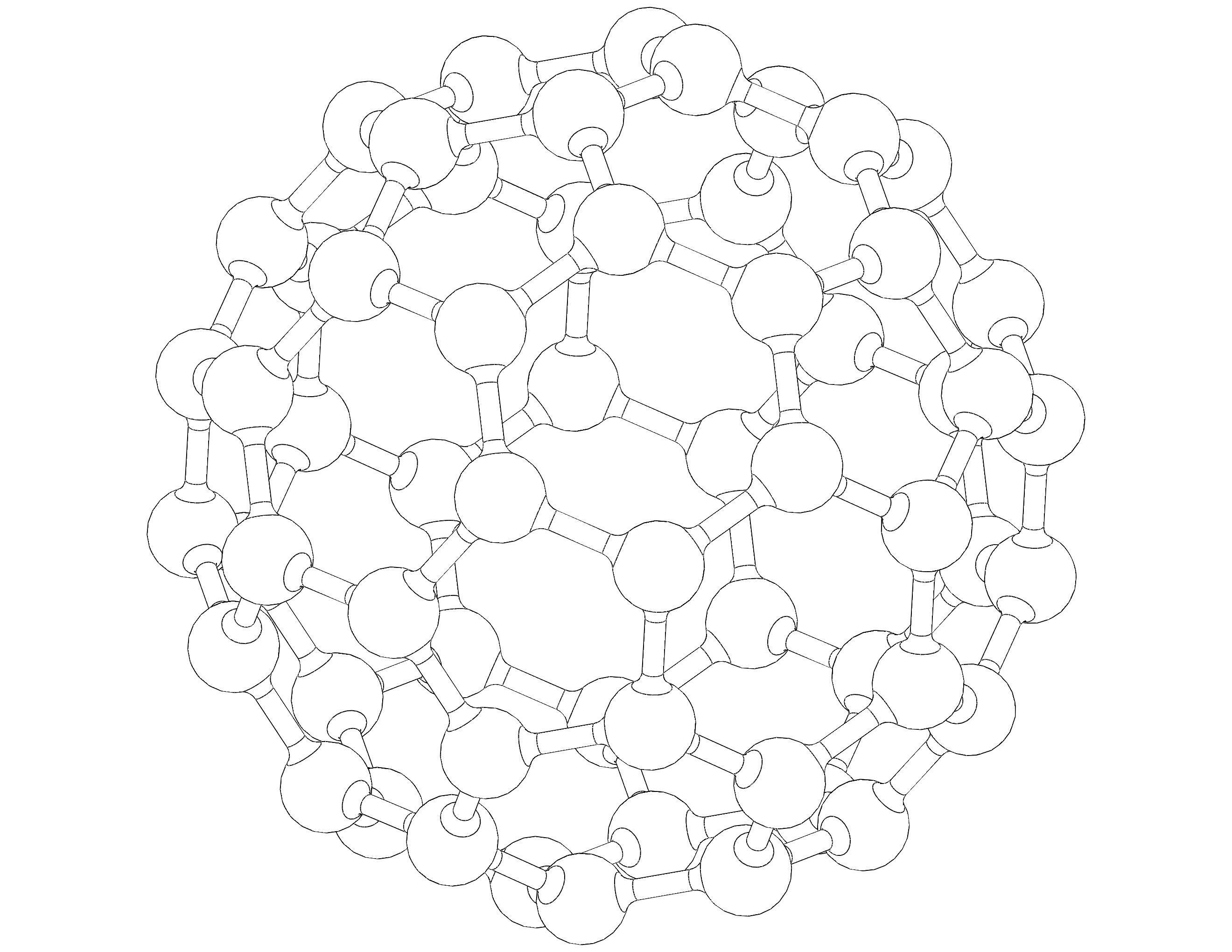 Truncated Icosahedron with Atoms 3D print model_34