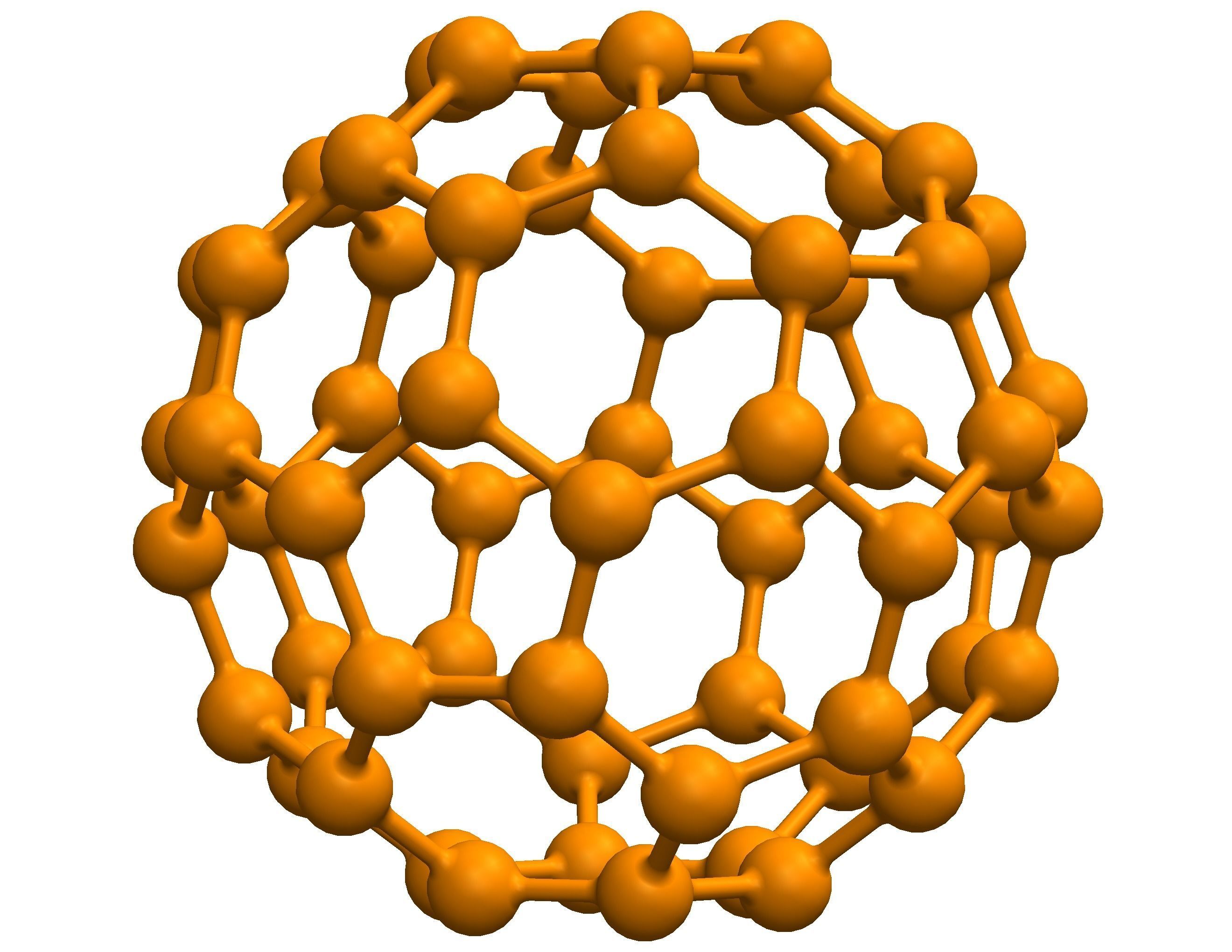 Truncated Icosahedron with Atoms 3D print model_25