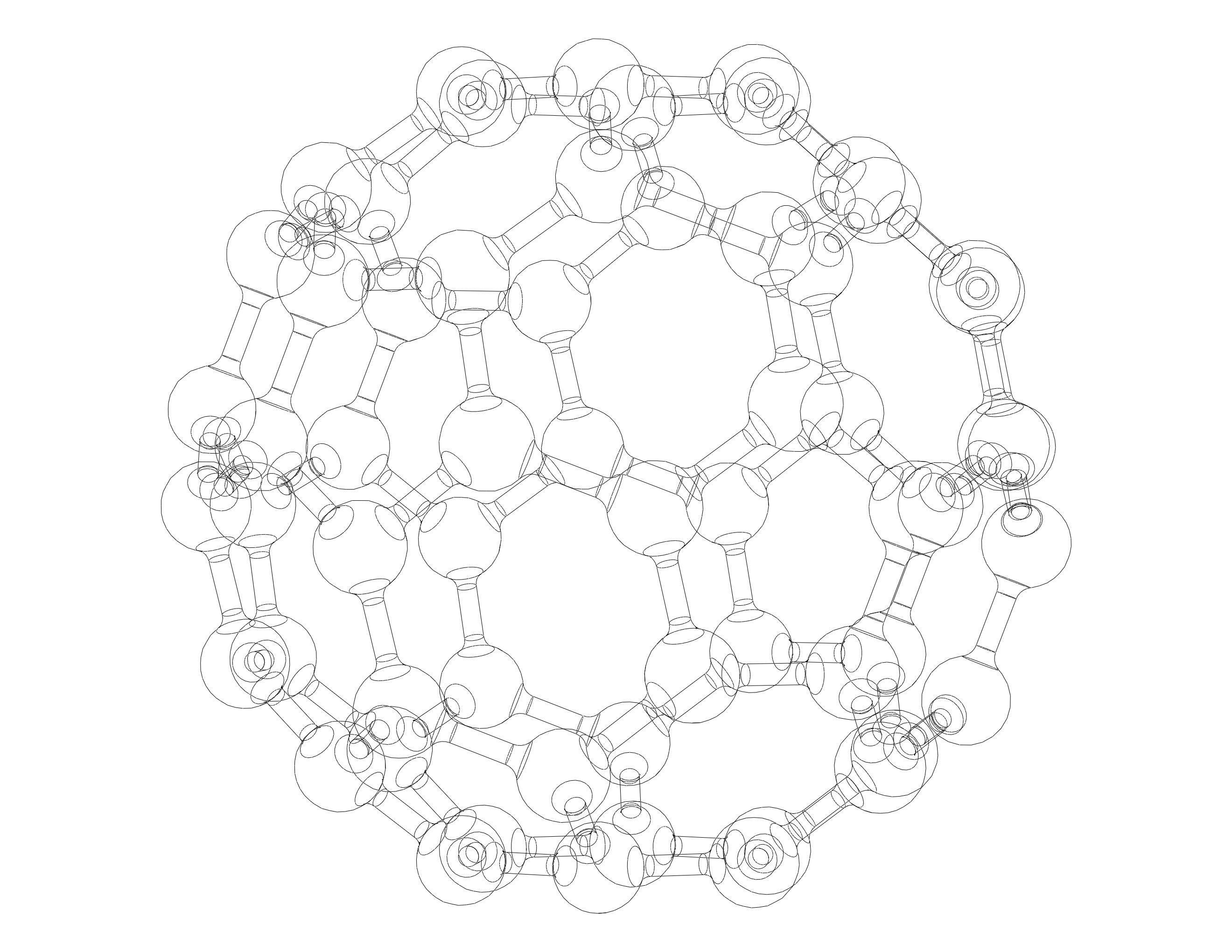Truncated Icosahedron with Atoms 3D print model_28