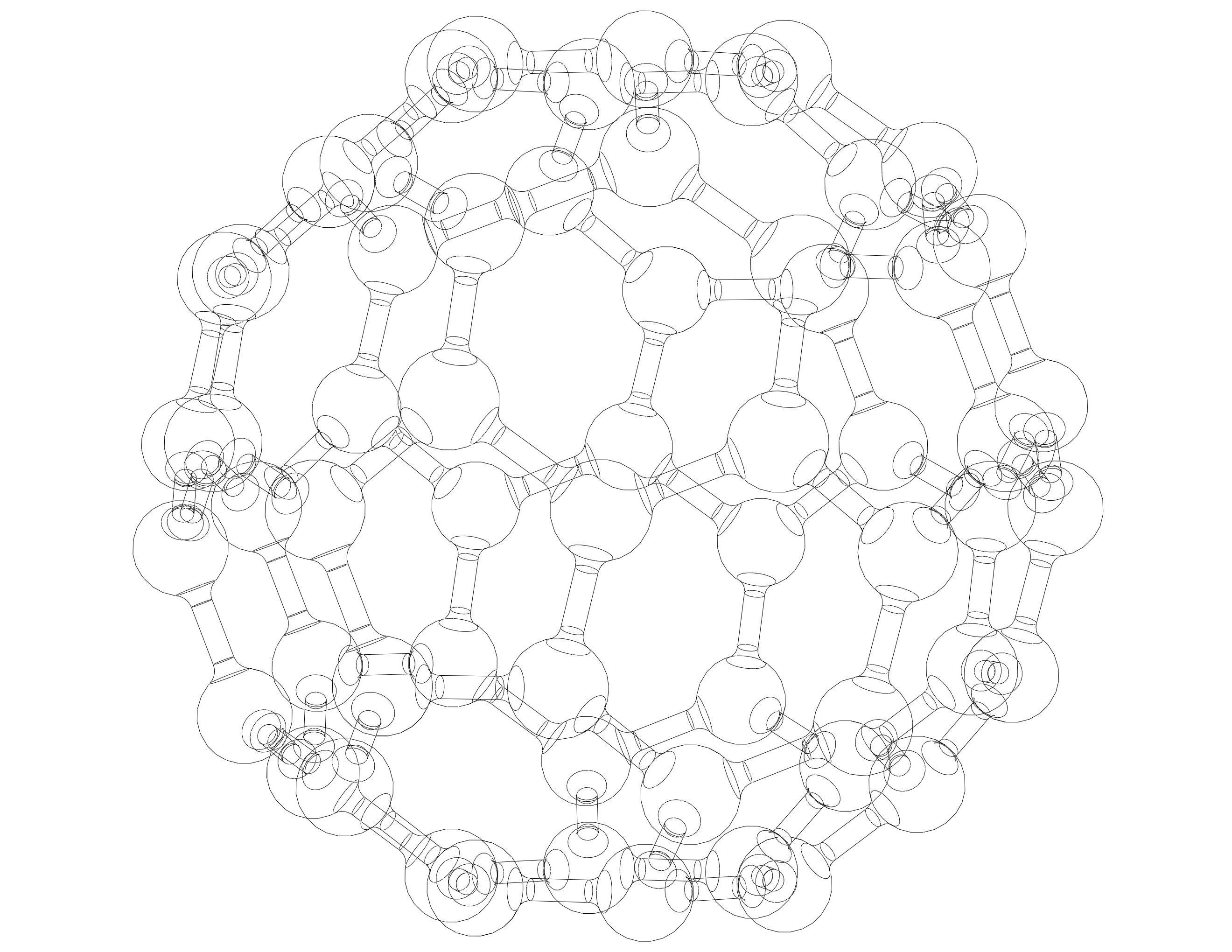 Truncated Icosahedron with Atoms 3D print model_24